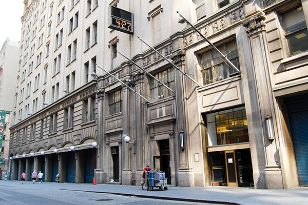 The former New York Times building.