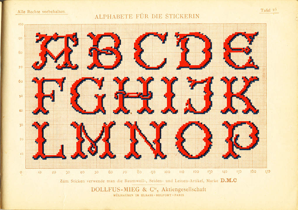 Alphabete für die Strickerin - plate 25