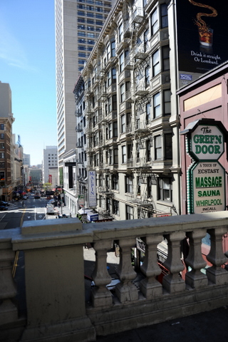 The McAlpin apartments on the west side of Stockton St.