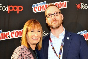 Gale Anne Hurd and Aaron Mahnke - New York Comic Con 2016. Photo