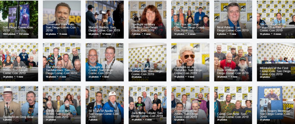Comic-Con photo albums.